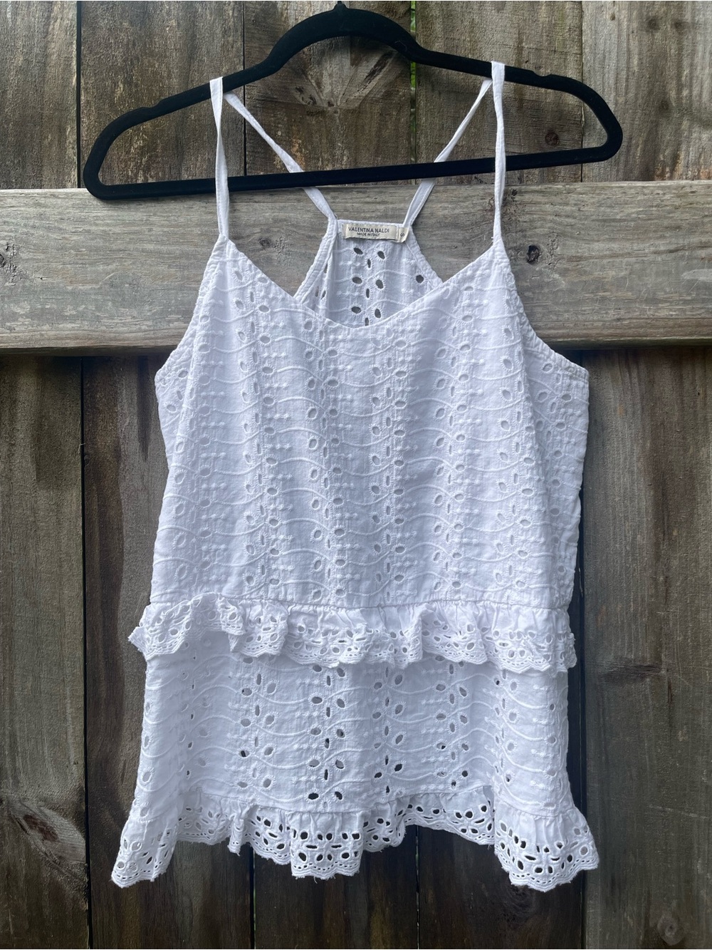 Valentina Naldi White Eyelet Cami